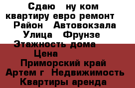 Сдаю 1-ну ком. квартиру евро ремонт!!! › Район ­ Автовокзала › Улица ­ Фрунзе › Этажность дома ­ 5 › Цена ­ 18 000 - Приморский край, Артем г. Недвижимость » Квартиры аренда   